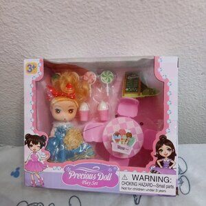 "DigO', "Precious Doll, Play Set" Includes Doll, Table, Chairs, And Ice Cream